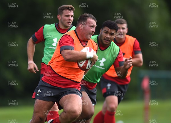 060819 - Wales Rugby Training - Dillon Lewis during training