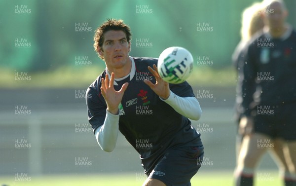 06.09.07 - Wales Rugby World Cup Training - France - James Hook in action during training 