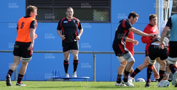 06.09.11 - Wales Rugby Training - Gethin Jenkins during training. 