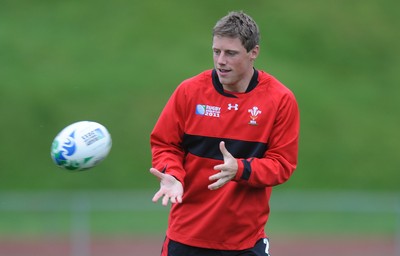 06.10.11 - Wales Rugby Training - Rhys Priestland during training. 