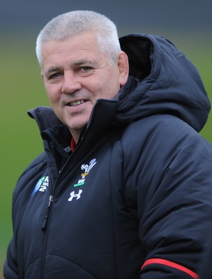 06.10.11 - Wales Rugby Training - Wales head coach Warren Gatland during training. 