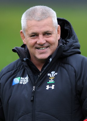 06.10.11 - Wales Rugby Training - Wales head coach Warren Gatland during training. 