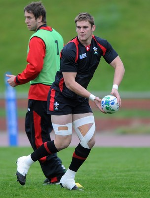 06.10.11 - Wales Rugby Training - Dan Lydiate during training. 