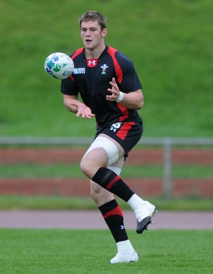 06.10.11 - Wales Rugby Training - Dan Lydiate during training. 
