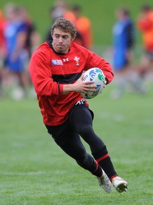 06.10.11 - Wales Rugby Training - Leigh Halfpenny during training. 