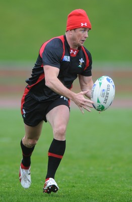 06.10.11 - Wales Rugby Training - Shane Williams during training. 