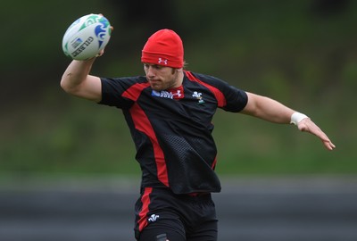 06.10.11 - Wales Rugby Training - Alun Wyn Jones during training. 