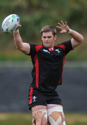 06.10.11 - Wales Rugby Training - Dan Lydiate during training. 