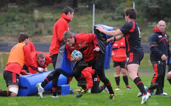 06.10.11 - Wales Rugby Training - Rhys Priestland during training. 