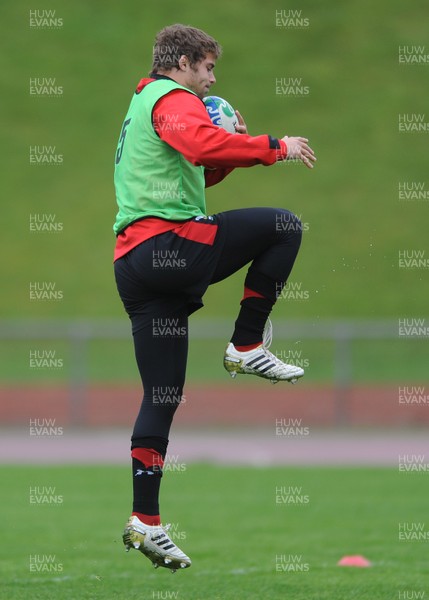 06.10.11 - Wales Rugby Training - Leigh Halfpenny during training. 