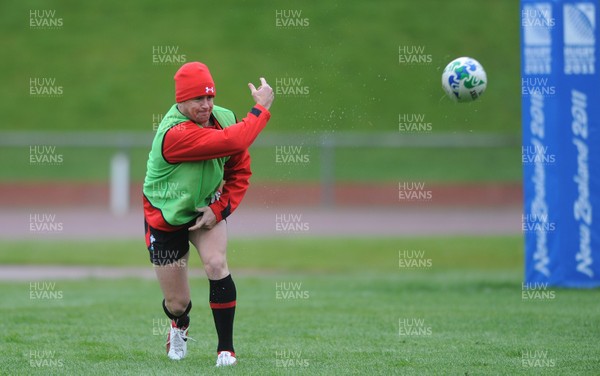06.10.11 - Wales Rugby Training - Shane Williams during training. 