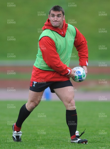 06.10.11 - Wales Rugby Training - Huw Bennett during training. 