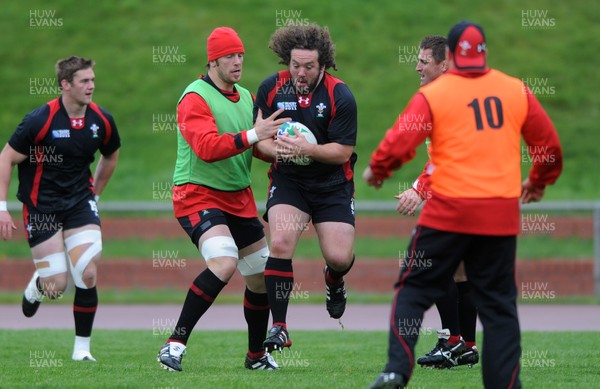 06.10.11 - Wales Rugby Training - Adam Jones during training. 