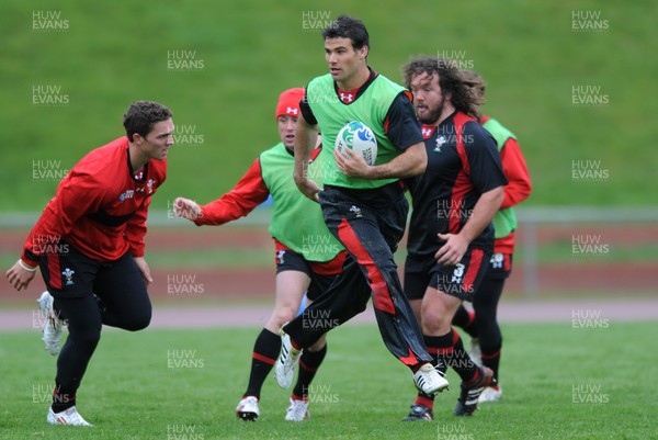 06.10.11 - Wales Rugby Training - Mike Phillips during training. 