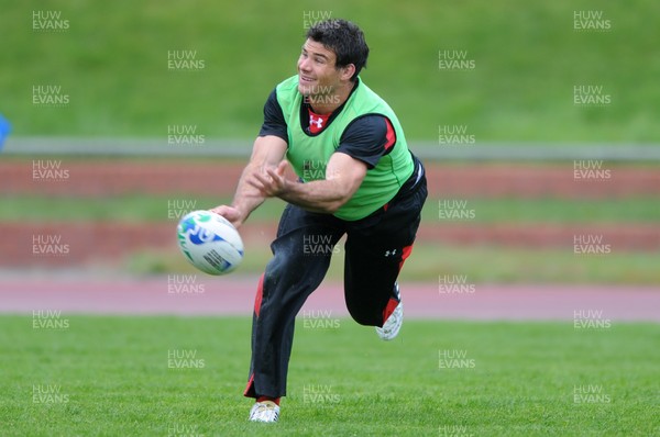 06.10.11 - Wales Rugby Training - Mike Phillips during training. 