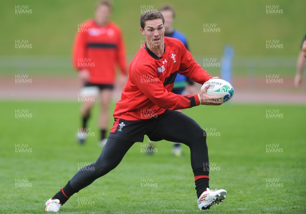 06.10.11 - Wales Rugby Training - George North during training. 