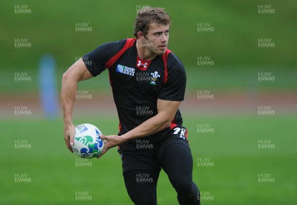 06.10.11 - Wales Rugby Training - Leigh Halfpenny during training. 