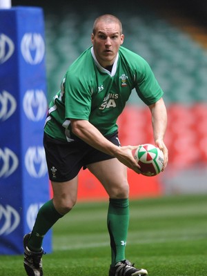 06.11.08 - Wales Rugby Training - Gethin Jenkins in action during training. 