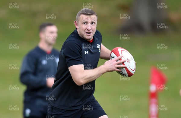 061118 - Wales Rugby Training - Hadleigh Parkes during training