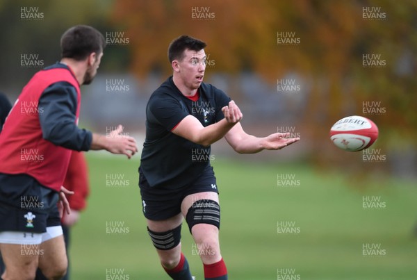 061118 - Wales Rugby Training - Adam Beard during training