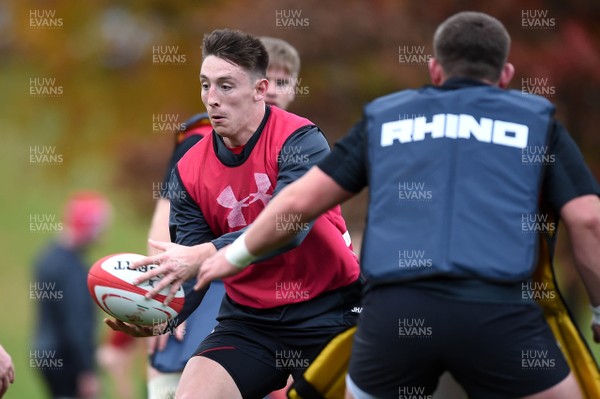 061118 - Wales Rugby Training - Josh Adams during training