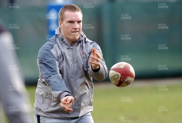 070206 - Wales Rugby Training Gethin Jenkins takes part in a training session ahead of his side's Six Nations clash against Scotland  