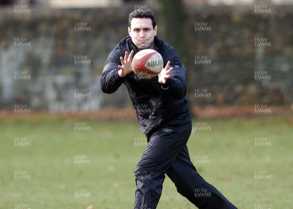 070206 - Wales Rugby Training Stephen Jones takes part in a training session ahead of his side's Six Nations clash against Scotland  