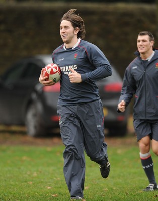 07.02.08 - Wales Rugby Training - Ryan Jones in action during training 