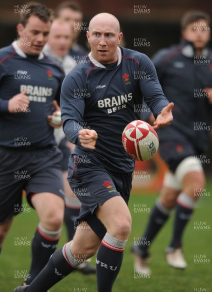 07.02.08 - Wales Rugby Training - Tom Shanklin in action during training 