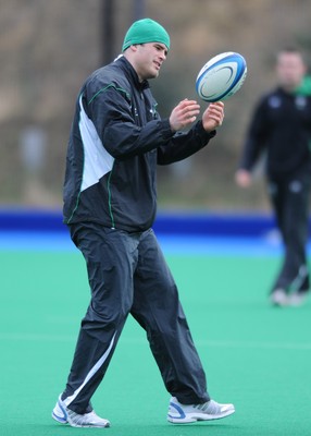 07.02.09 - Wales Rugby Training - Jamie Roberts in action during training. 