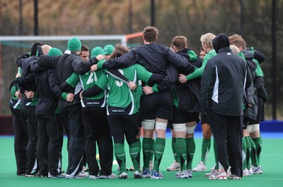 07.02.09 - Wales Rugby Training - Wales players gather together during training. 