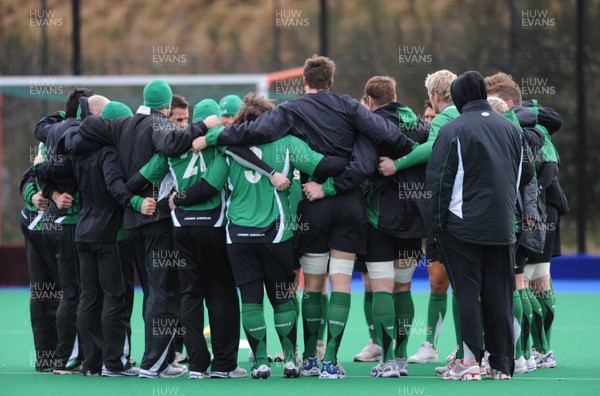 07.02.09 - Wales Rugby Training - Wales players gather together during training. 