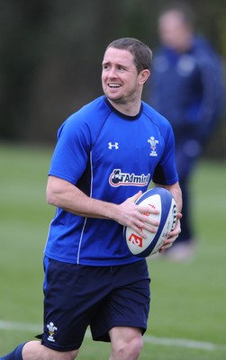 07.02.11 - Wales Rugby Training - Shane Williams during training. 
