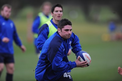 07.02.11 - Wales Rugby Training - Rob McCusker during training. 