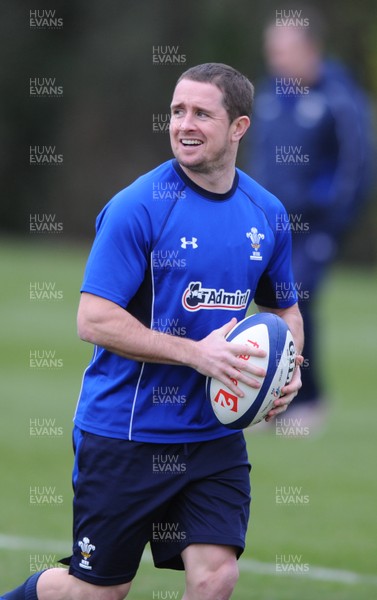 07.02.11 - Wales Rugby Training - Shane Williams during training. 