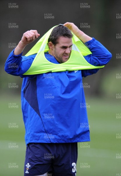07.02.11 - Wales Rugby Training - Lee Byrne during training. 