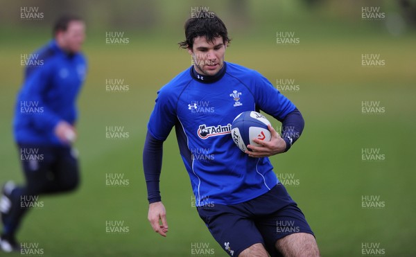 07.02.11 - Wales Rugby Training - Mike Phillips during training. 