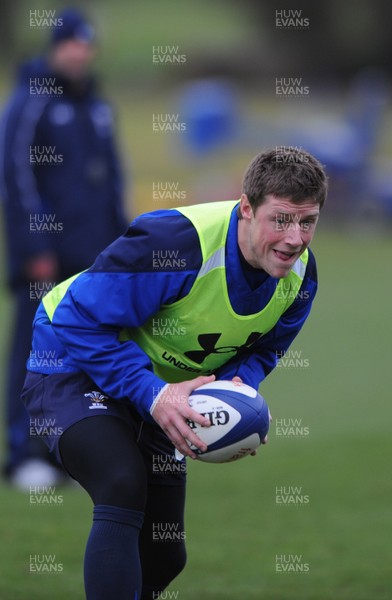 07.02.11 - Wales Rugby Training - Rhys Priestland during training. 