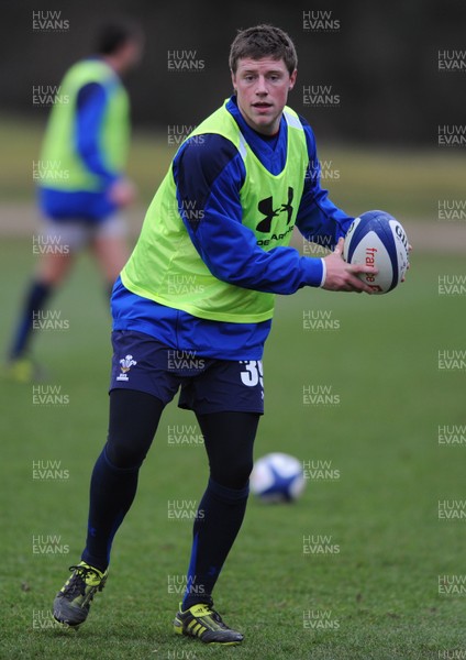 07.02.11 - Wales Rugby Training - Rhys Priestland during training. 