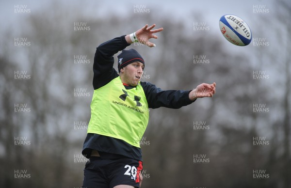 070213 - Wales Rugby Training -Ryan Jones during training