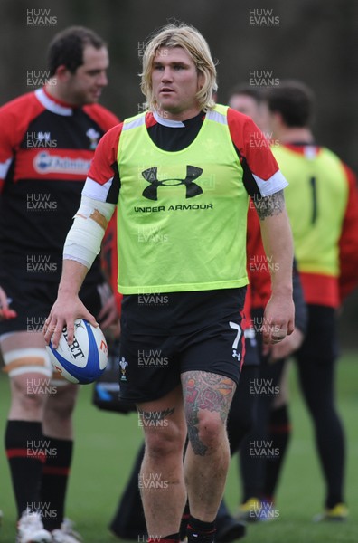 070213 - Wales Rugby Training -Richard Hibbard during training