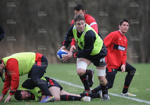 070213 - Wales Rugby Training -Ryan Jones during training