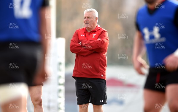 070219 - Wales Rugby Training - Warren Gatland during training