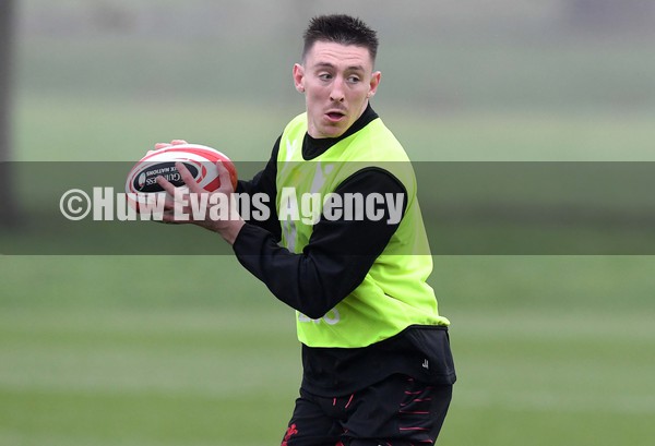 070222 - Wales Rugby Training - Josh Adams during training