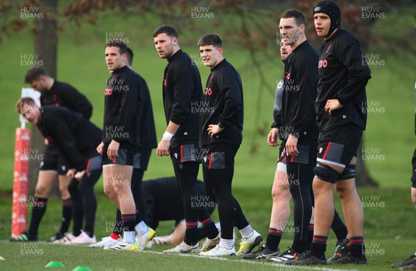 070223 - Wales Rugby Training - Joe Hawkins during training