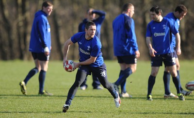 07.03.11 - Wales Rugby Training - Shane Williams during training. 