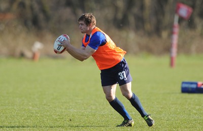 07.03.11 - Wales Rugby Training - Leigh Halfpenny during training. 
