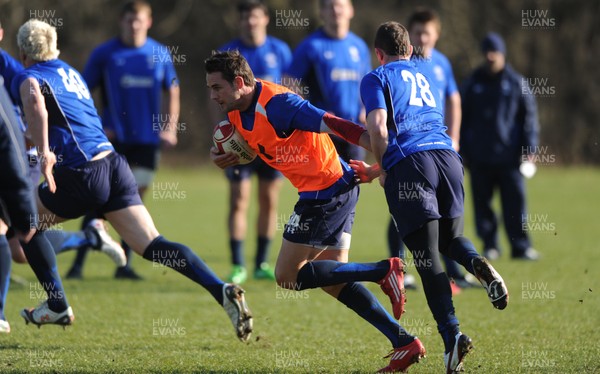 07.03.11 - Wales Rugby Training - Lee Byrne during training. 