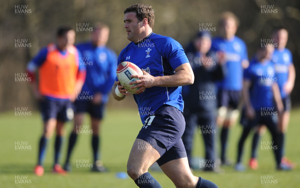 07.03.11 - Wales Rugby Training - Jamie Roberts during training. 