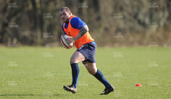 07.03.11 - Wales Rugby Training - Craig Mitchell during training. 